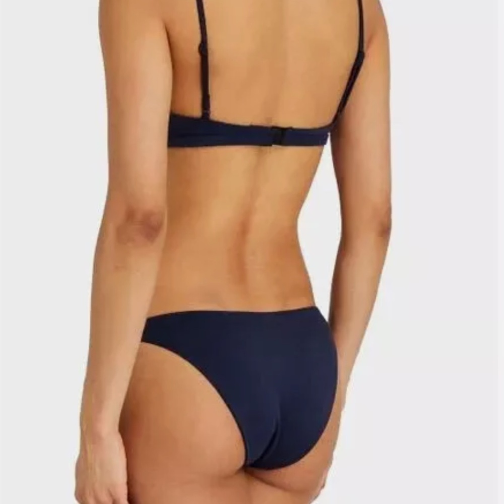 NWT Onia 2-Piece Bikini Ashley Top Splice Malin Bottom Deep Navy Blue Small Med - Picture 6 of 9